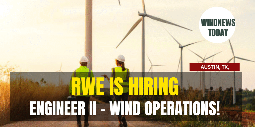 RWE Is Hiring Engineer II – Wind Operations!