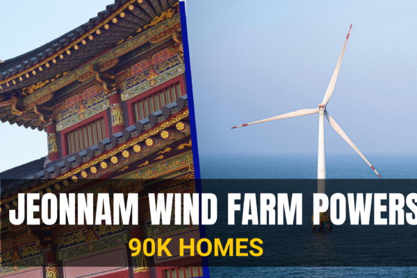 South Korea's Jeonnam 1 offshore Wind Project Powers Up to Fuel 90,000 Homes