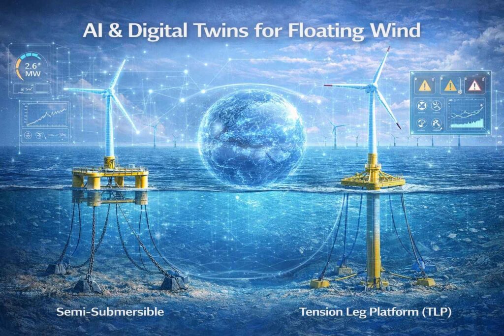 AI-driven digital twins and predictive maintenance in floating offshore wind turbines